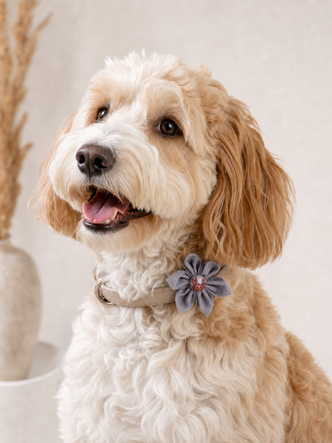 Handmade Dog Collar Flower