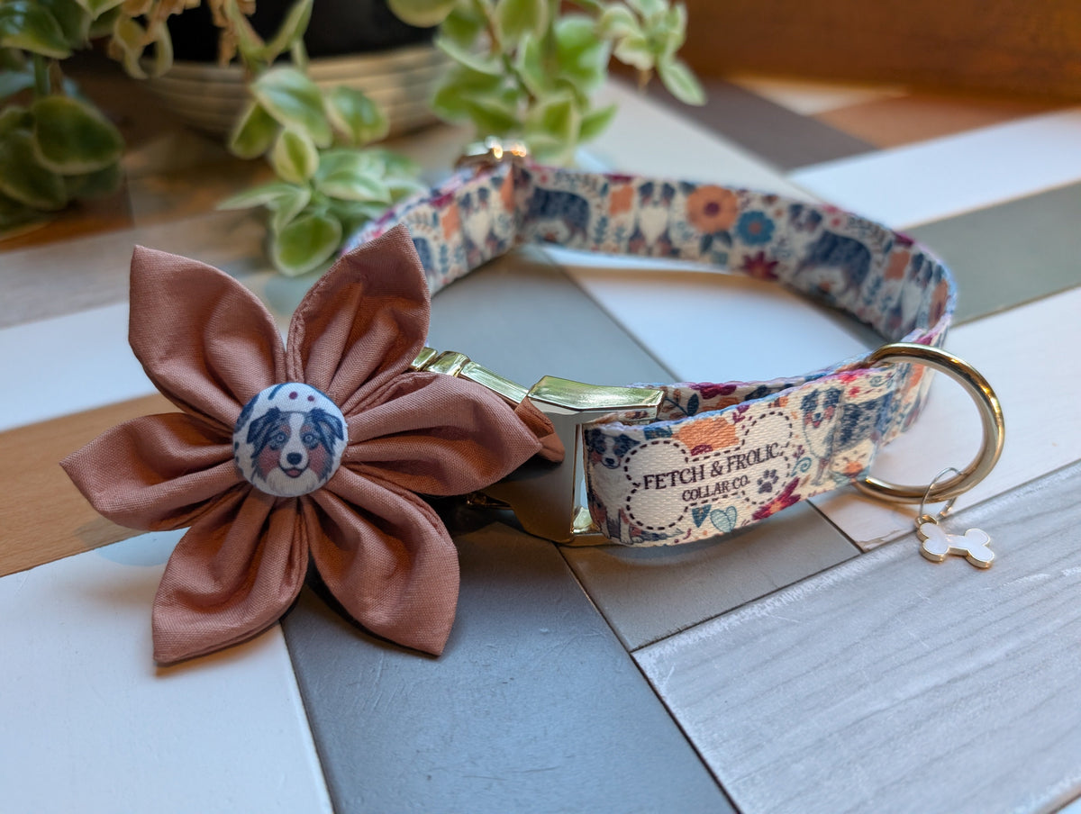 Custom Dog Collar & Leash Set – Featuring Your Dog