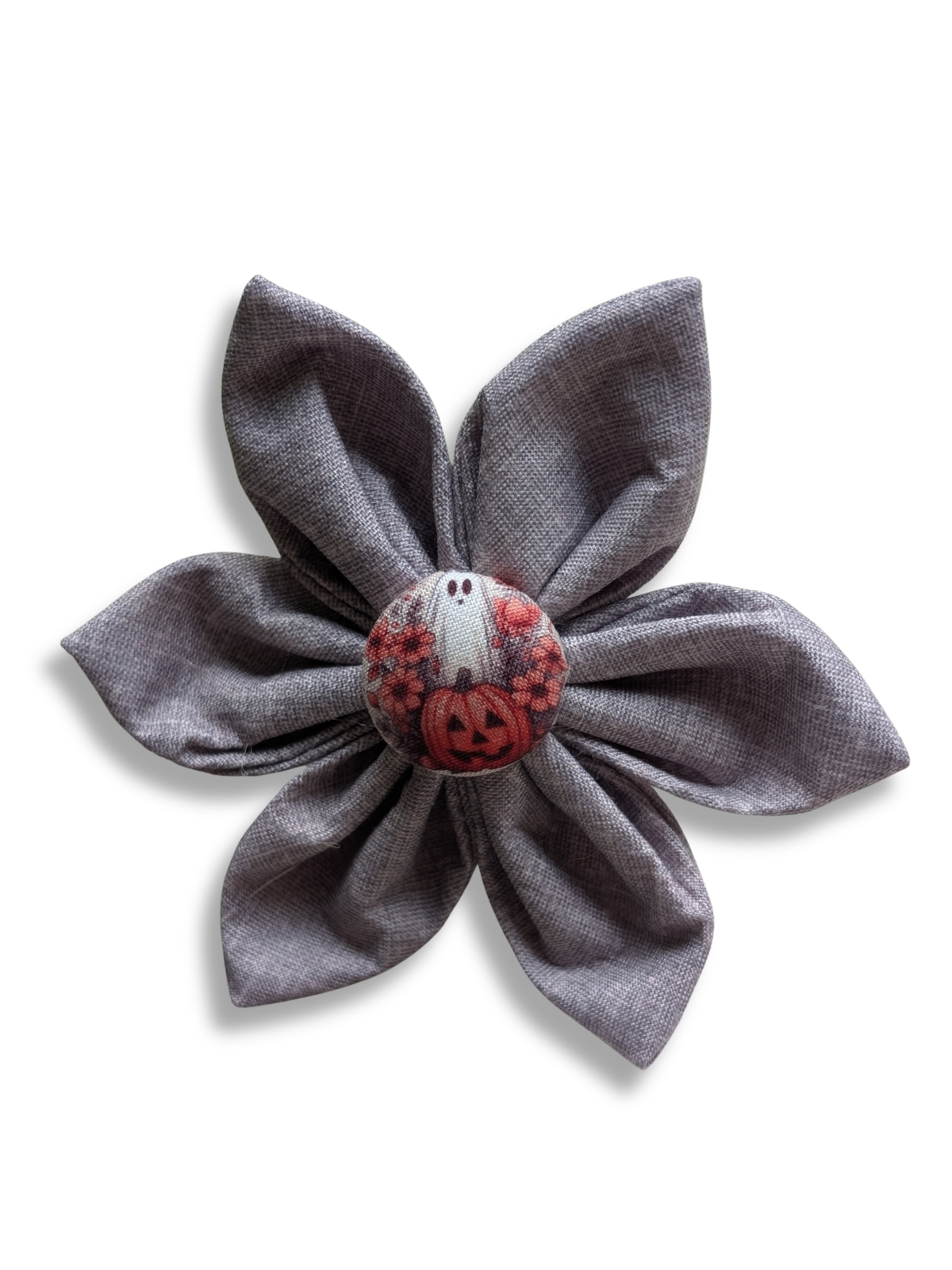 Handmade Dog Collar Flower | Fabric Collar Accessory for Dogs & Cats | Halloween Edition