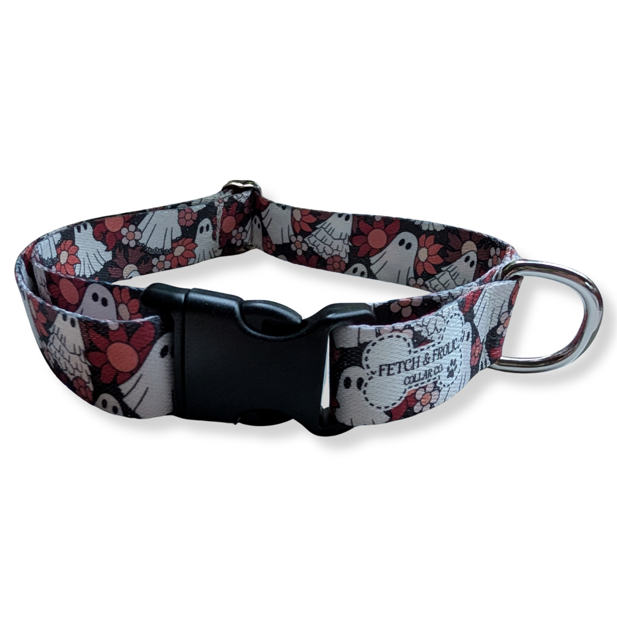 Floral Ghosts Dog Collar