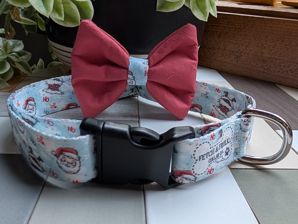 Santa HOHOHO Christmas Dog Collar