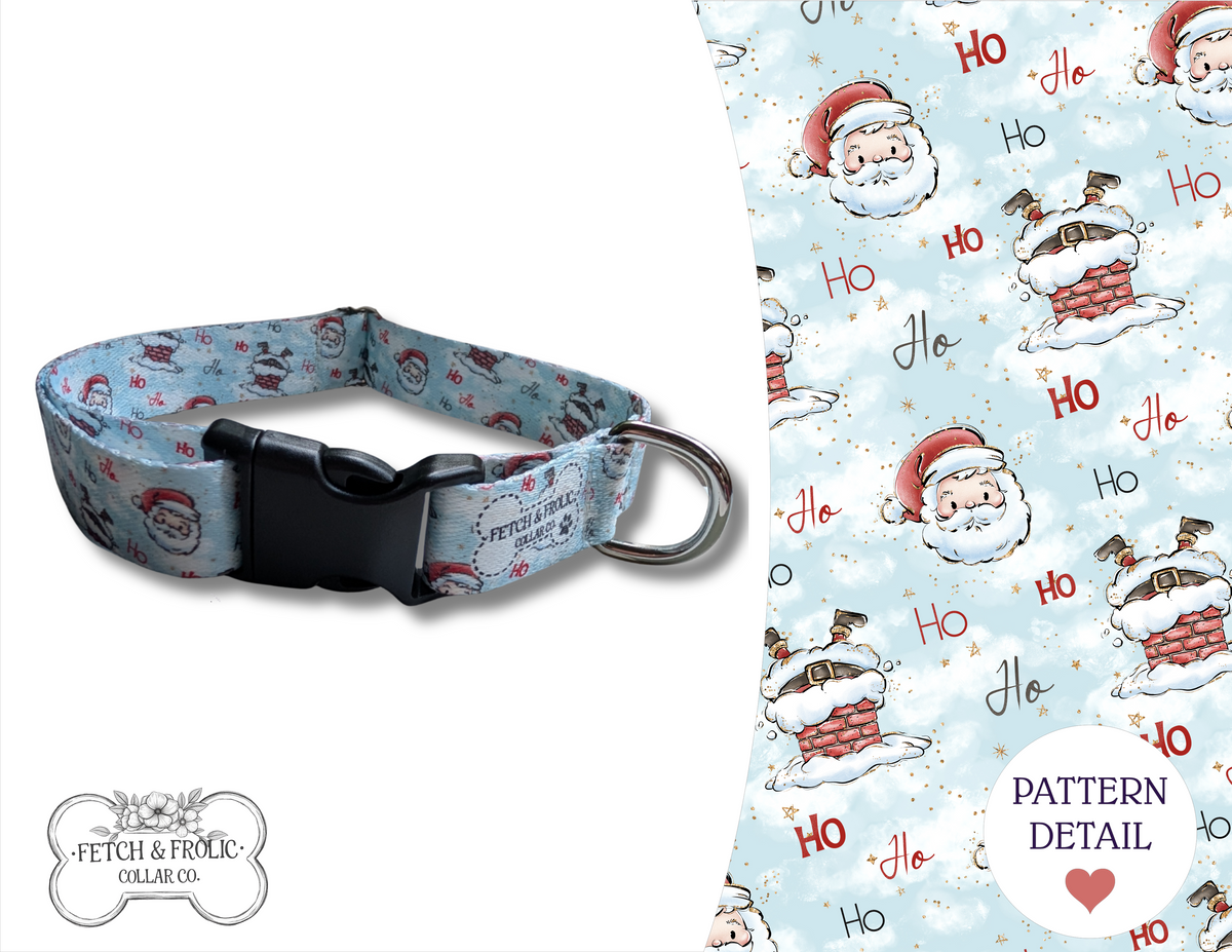 Santa HOHOHO Christmas Dog Collar